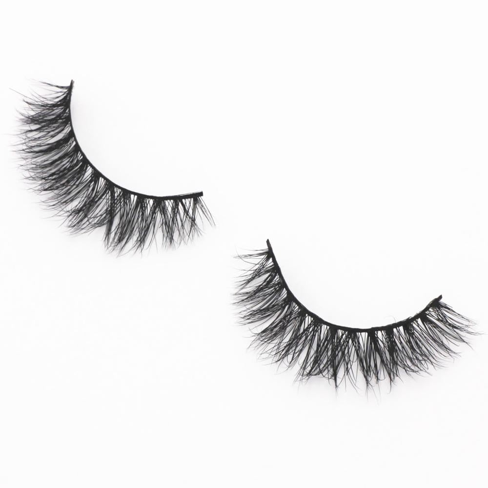 Mink Eyelashes Natural Long 3D Mink Lashes Cruelty Free Handmade Fake Lashes Makeup False Eyelash Short Soft Reusable Lashes A03