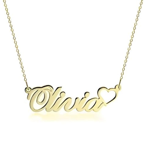 Heart Personalized names Jewelry name necklace, Personalized  pendant.