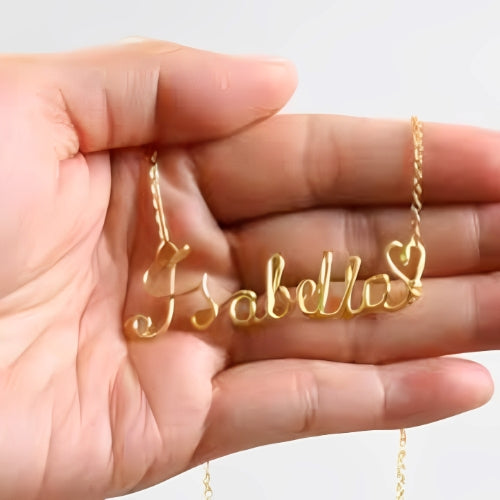 Heart name  Various Font Necklace , Personalized pendant.