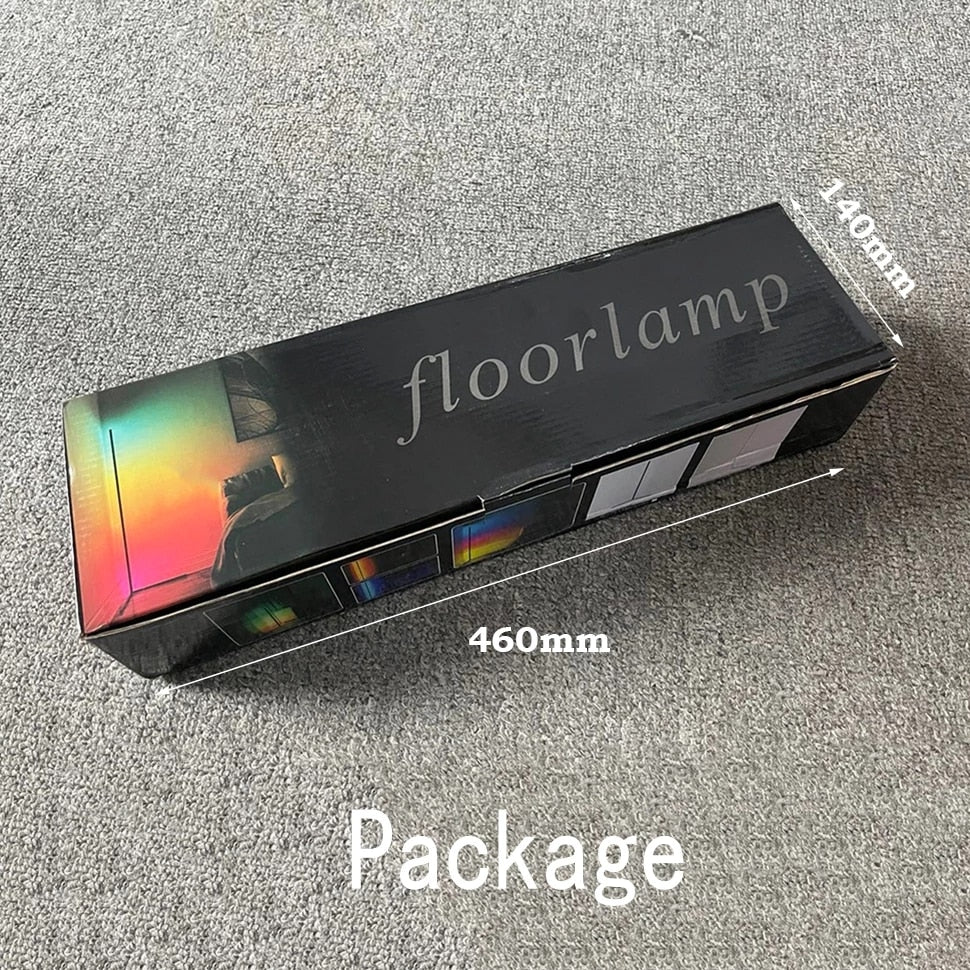 Nordic LED Decoration RGB Floor Lamp Remote Control Bedroom Atmosphere Lamp Bedroom Living Room Colorful Light Standing Lighting