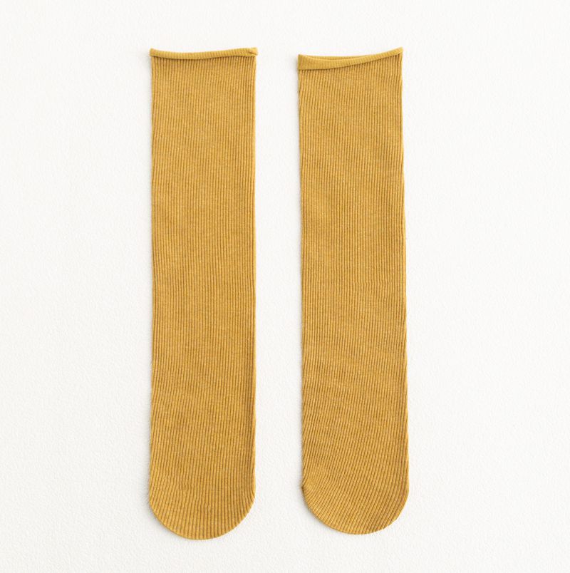 Women Socks 2022 New Fashion Colorful Women Cotton Socks Korean Style Comfort Long Elastic Breathable Slouch Socks For Girls