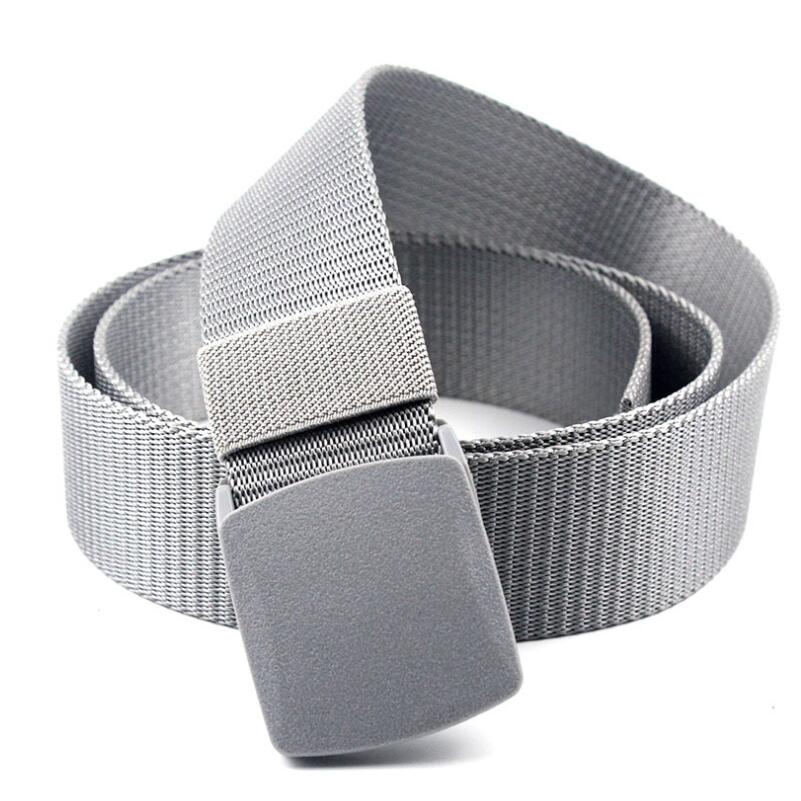 New Canvas Military Training Belt Men's Women's Automatic Smooth Buckle Belts Outdoor Tactical Nylon Leisure Belt Cintos