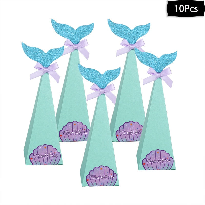 Little Mermaid Party Supplies Mermaid Birthday Parties Disposable Tableware Kit Girl 1st First Birthday Under The Sea Decoration