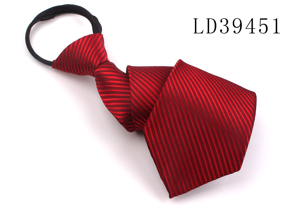 Zipper Tie For Men Women Classic Skinny Neck Tie For Wedding Casual Plaid Mens Neckties Suits Striped Neck Ties Jacquard Cravat