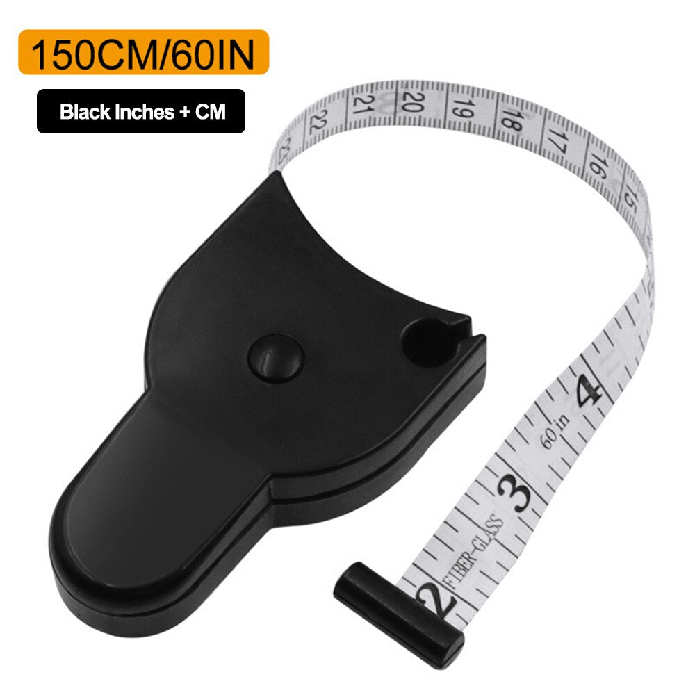 Self-tightening Body Measuring Tape Ruler 150cm/60 Inch Sewing Tailor Dressmaking Measure Ruler Meter Film for Waist Chest Legs