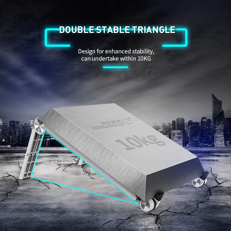 COOLCOLD Lightweight Laptop Cooling Stand Plastic Vertical Laptop Stand Foldable Tablet Stand Bracket Laptop Holder for MacBook