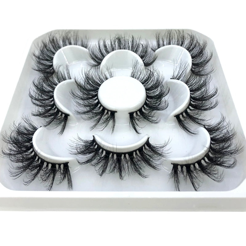 2023 New 5 pairs natural false eyelashes fake lashes long makeup 3d mink lashes eyelash extension mink eyelashes short eyelashes