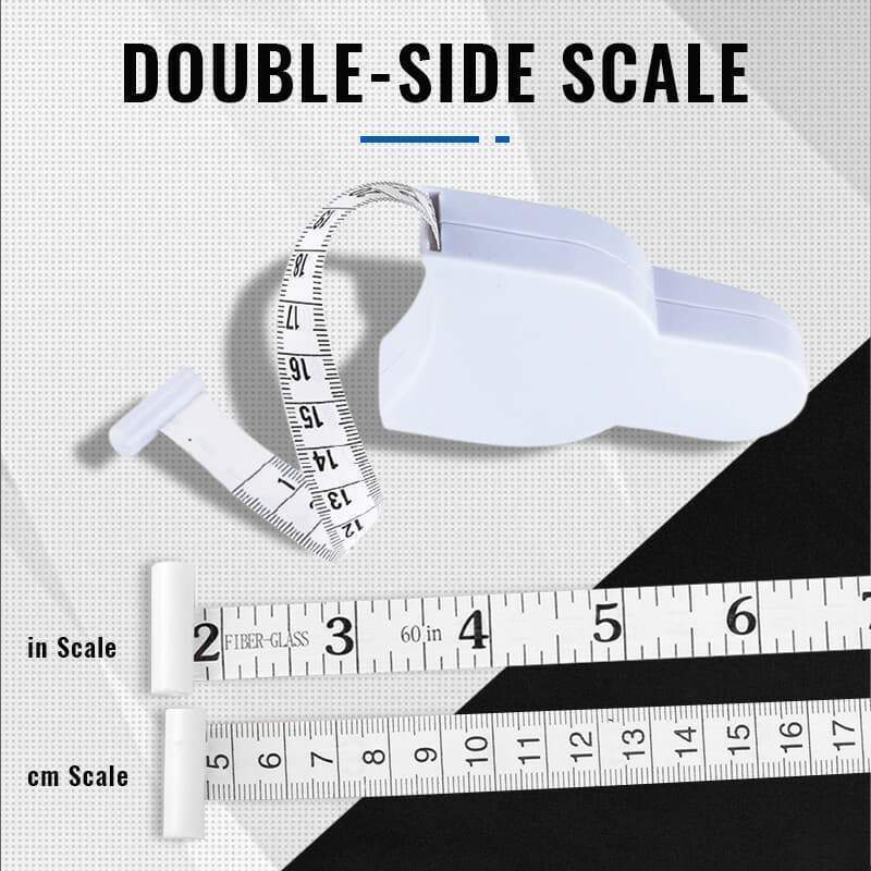 Automatic Telescopic Circle Ruler 150cm/60 Inch Self-tightening Measure Tape Body Waist Keep Fit Sewing Tailor Measurement Tools