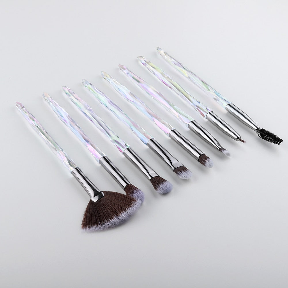 FLD Eye Brush Diamond Makeup Brushes Set Eye Shadow Lip Eyebrow Brushes High Quality Professional Lip Eyeliner Tools