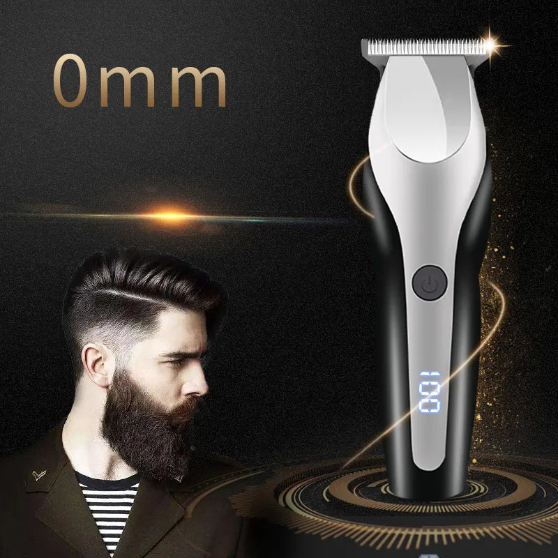 100-240 Professional Hair Clipper Cordless Electric Hair Trimmer 0 mm Hair Cutting Machine BCeard Trimmer Rechargeable