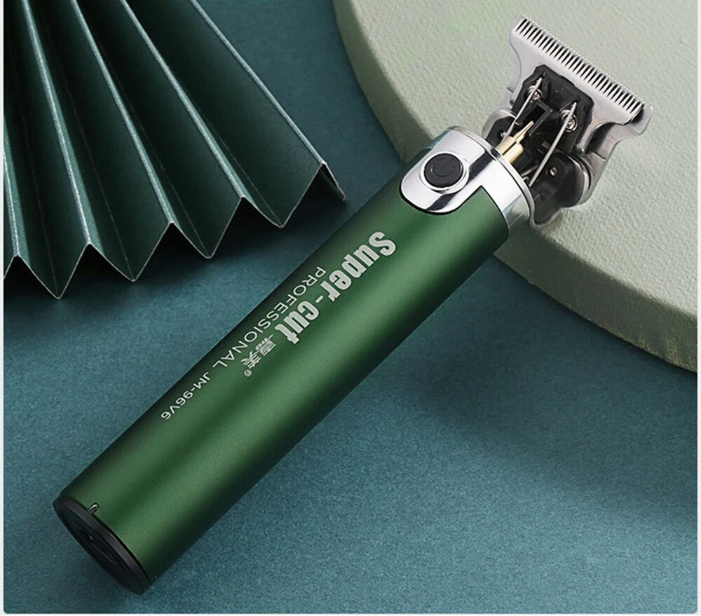 Professional USB Rechargeable Hair Clipper Electric Hair Trimmer Beard Shaving Machine 0mm Men Barber Haircut Tool 18650 Lithium