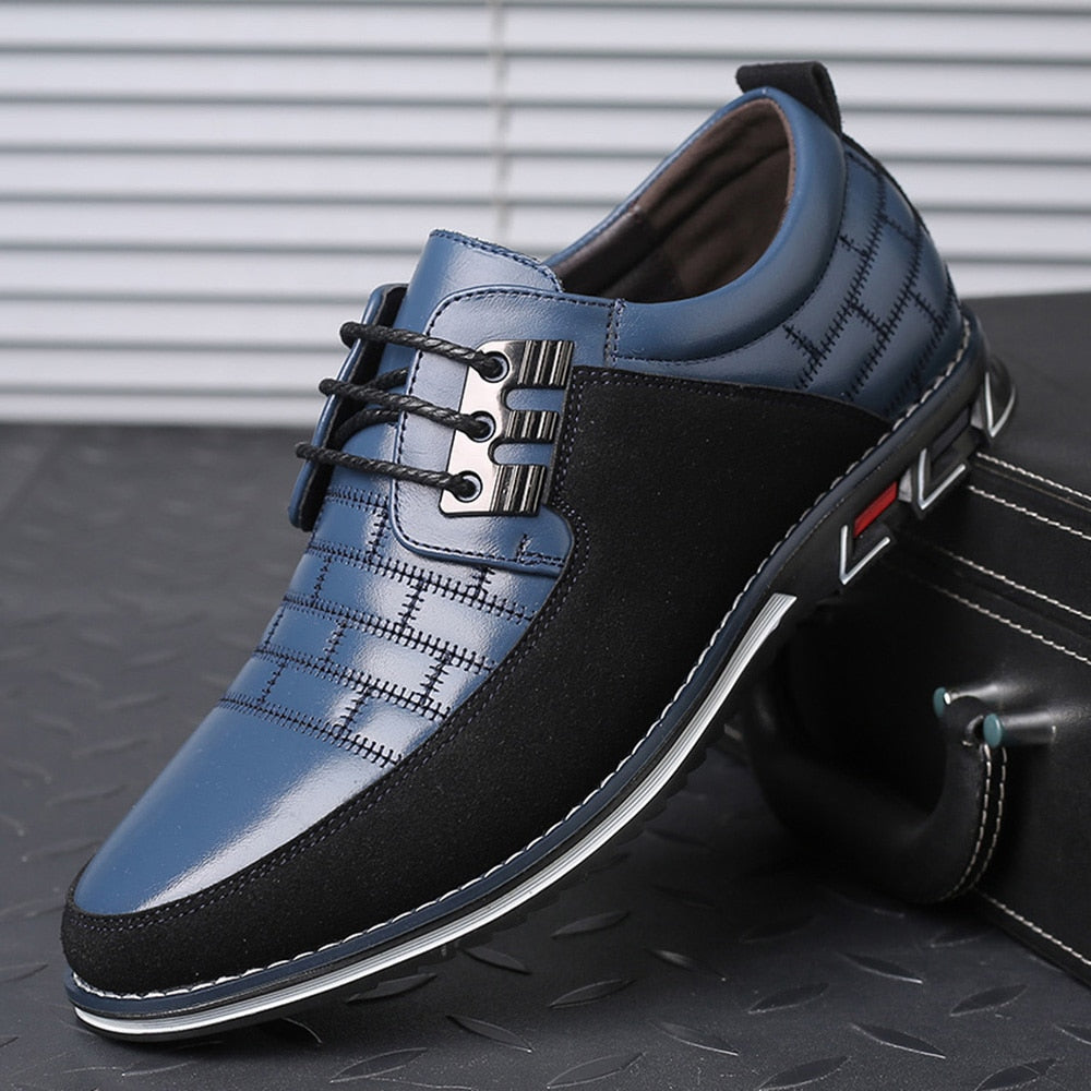 Big Size Brand Men Casual Shoes Fashion Classic Casual Men Leather Shoes Black Hot Sale Breathable Business Men Shoes Casual