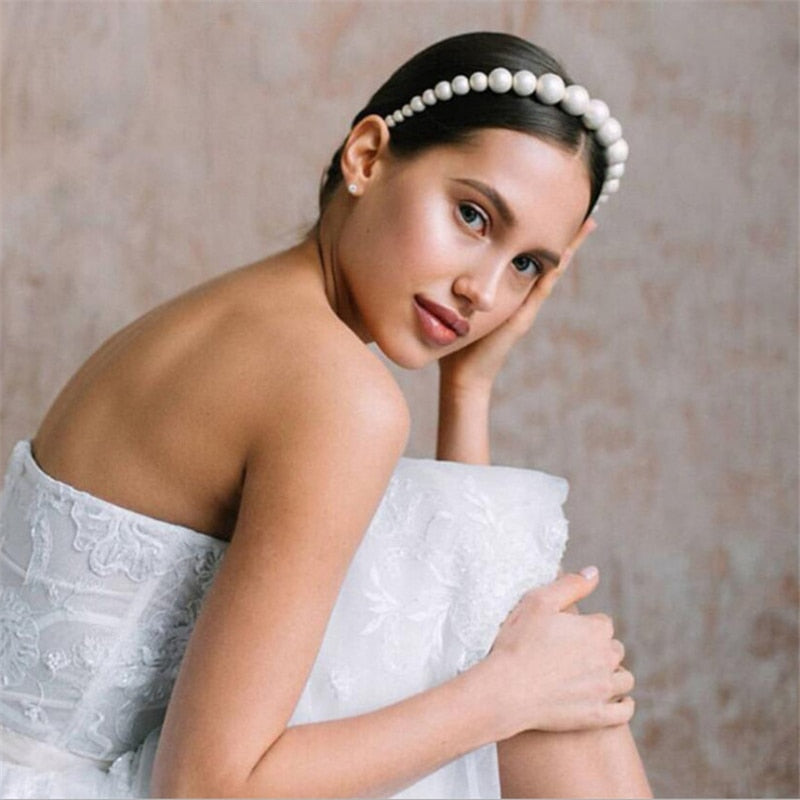 4 Design Pearl Bridal Tiara Crowns For Wedding Bride Women Hair Ornaments Head Decorations Rhinestone Hair Jewelry Accessories