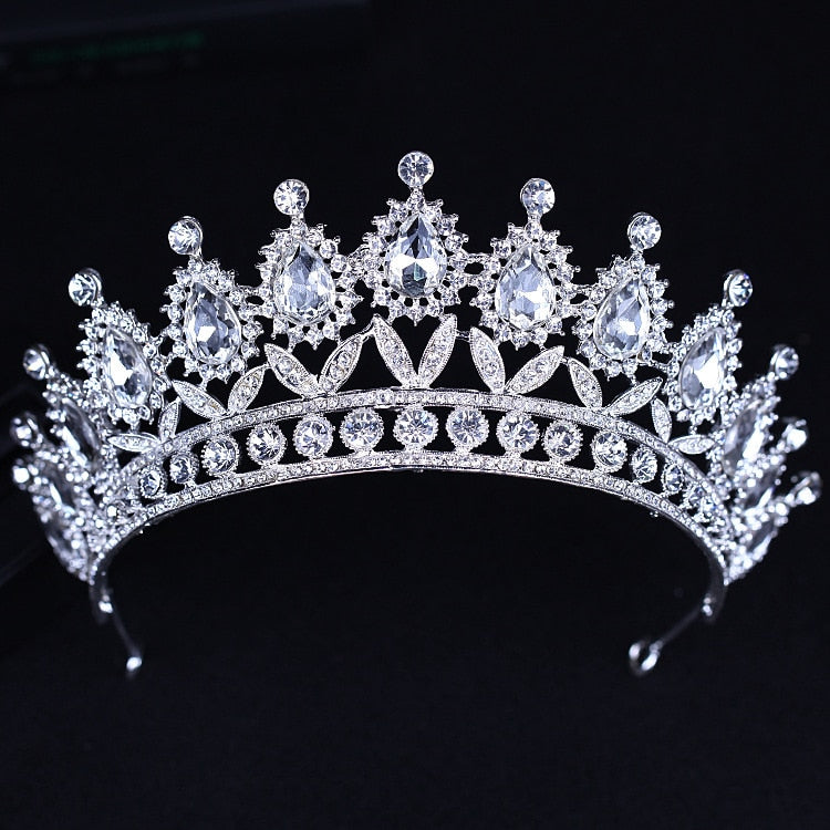 Diverse Silver Gold Color Crystal Crowns Bride tiara Fashion Queen For Wedding Crown Headpiece Wedding Hair Jewelry Accessories