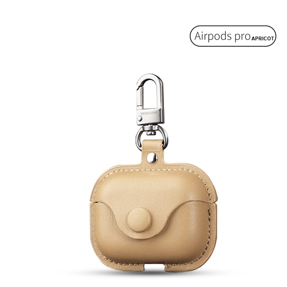 3D Headphone Case For Airpods Pro 3 Case Leather Luxury Genuine Cover For Apple Air Pods 2 1 Cases Earpods Earphone Bags Straps