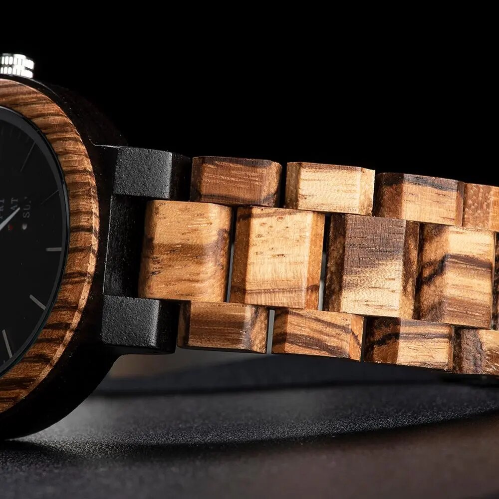 Bobo Bird Men's Watches Man Watch For Men Auto Date Quartz Wrist Timepieces Luminous Wristwatches Wood Custom Watch Relogio