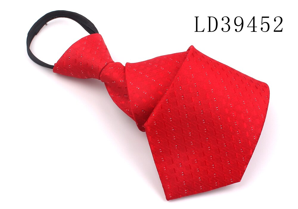 Zipper Tie For Men Women Classic Skinny Neck Tie For Wedding Casual Plaid Mens Neckties Suits Striped Neck Ties Jacquard Cravat