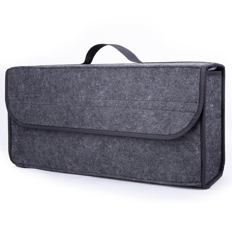 KAWOSEN Portable Foldable Car Trunk Organizer Felt Cloth Storage Box Case Auto Interior Stowing Tidying Container Bags CTOB04