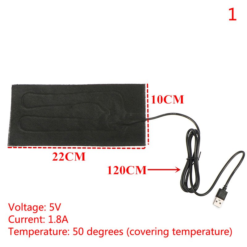 1PCS USB 5V Heating Heater Pad Massage For Warming Body Foot Winter Portable Warm Plate For Mouse Pad Shoes Golves Health Care