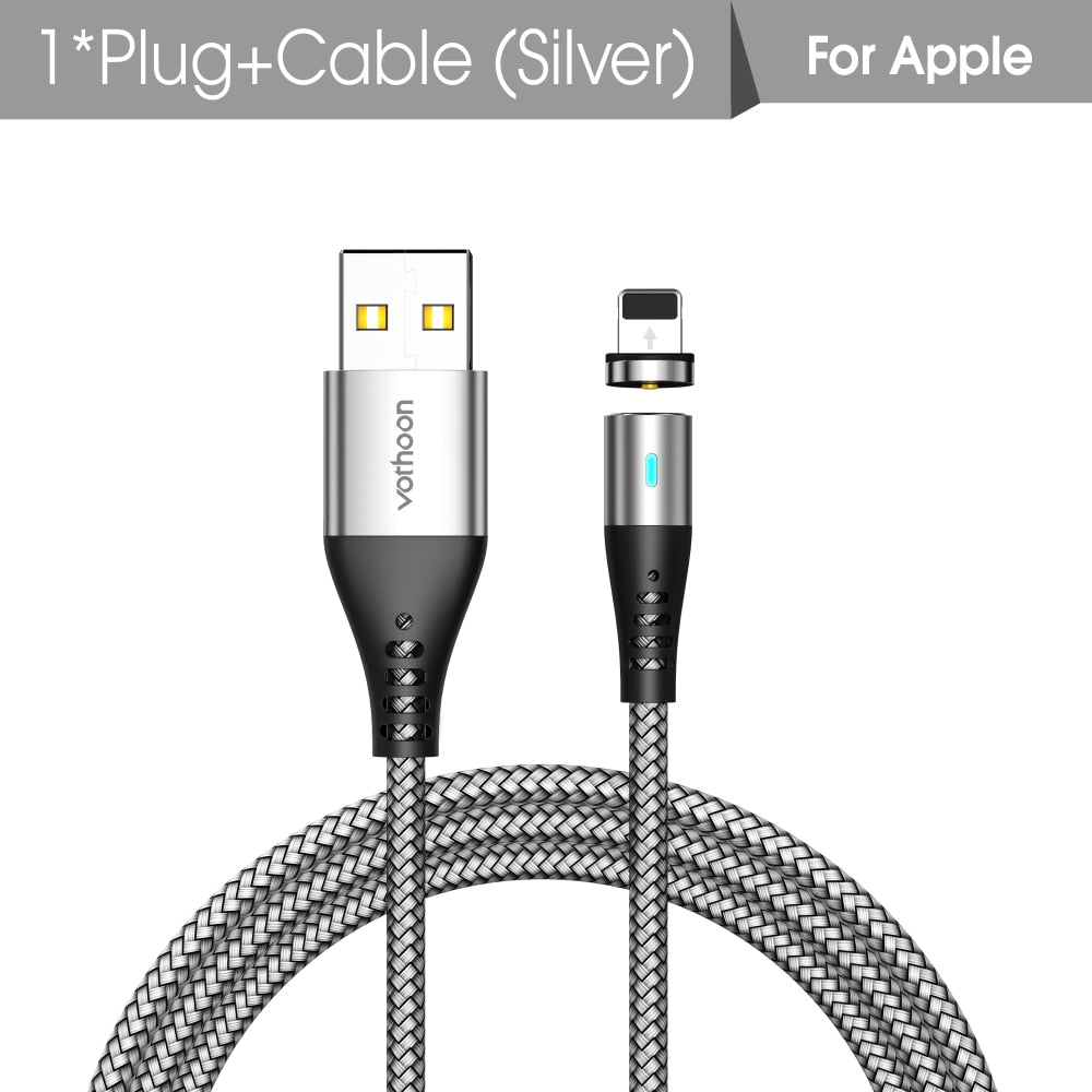 Vothoon 2.4A Magnetic Micro USB Type C Cable For iPhone 11 Pro Xs Samsung S10 S7 Xiaomi Magnet Charger Mobile Phone Cable Cord