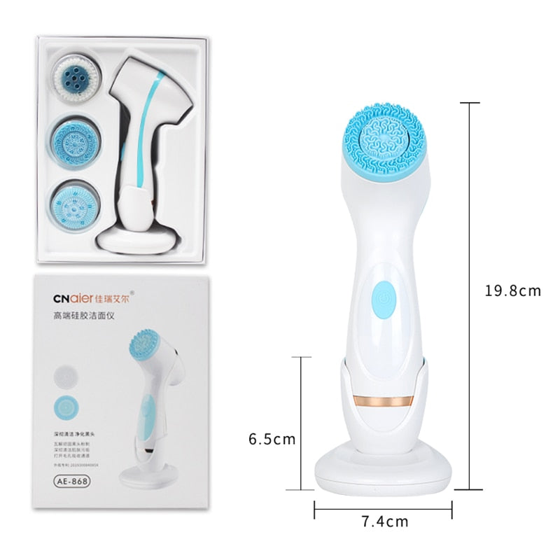 Rotating facial cleansing brush Sonic Nu FaceGalvanica facial spa system cleansing brush can deeply clean and remove blackheads