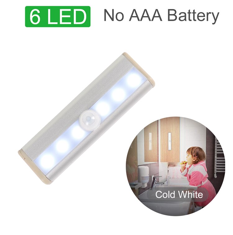 Wireless Lamp Battery Led Light With Motion Sensor Under Cabinet Light Kitchen Lighting For Home Bedroom light Led Closet Colors