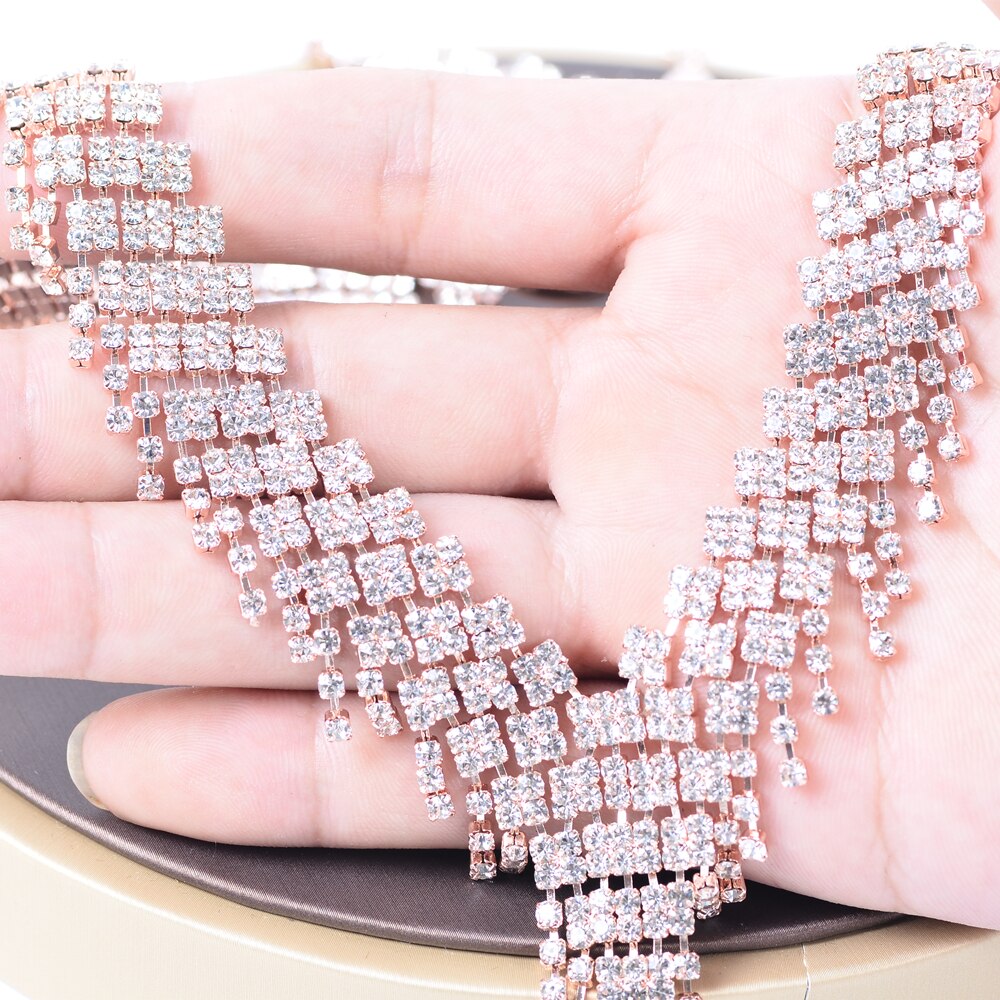 Necklace Jewelry Set Sets for Women Rhinestone Choker Bridal Wedding Luxury Prom Fashion Show Accessories CORUIXI N305119