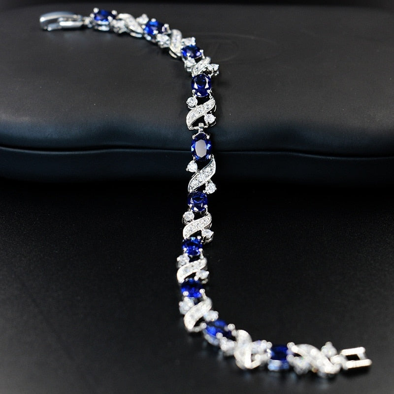 Women Delicate Crystal Zircon Tennis Bracelet for Women Elegant Banquet Party Jewelry