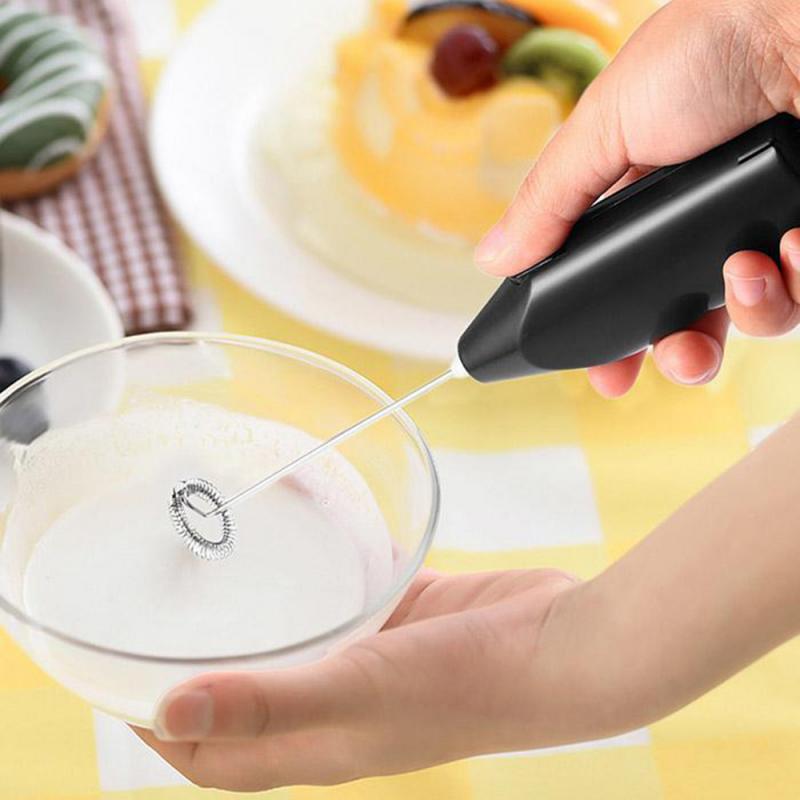 Handheld Stirrer Eggs Beater Electric Egg Beater Coffee Milk Drink Whisk Whipping Mixer Mini With Battery Kitchen Supplies