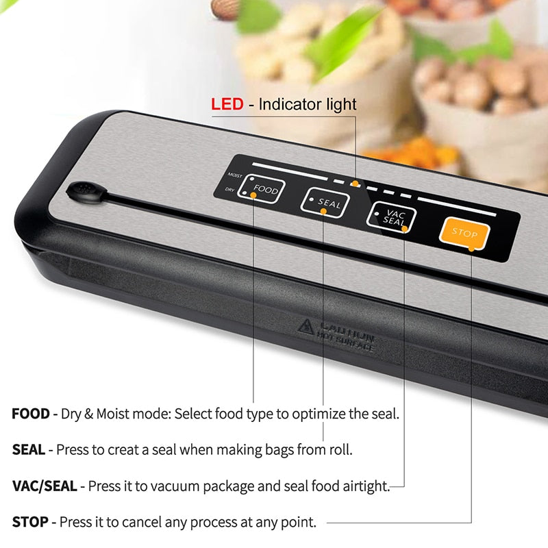 YUMYTH Household Food Vacuum Sealer Packaging Machine Sous Vide Bags Vacuum Packaging Packer Vacuum Bags for Food Storage T287