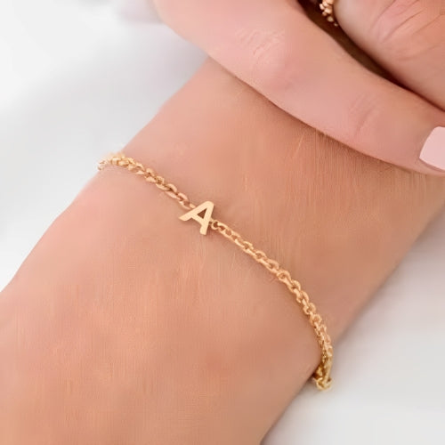 Initial customized Bracelet Gold Plated