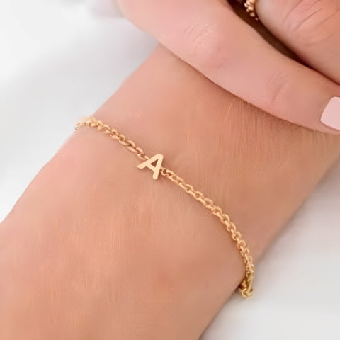 Initial customized Bracelet Gold Plated