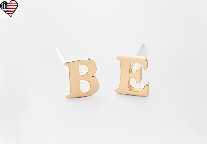 Initials Customized of High Quality Gold Plated Earrings.