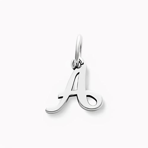 Letter Piece for Pendant Personalized Silver Letter Various fonts.