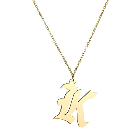 Letter big font disign necklace.