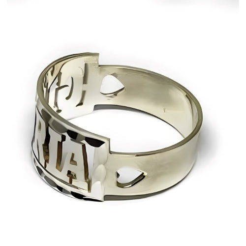 Men-Silver- Customized -Name-Personalised-Name- Men Ring