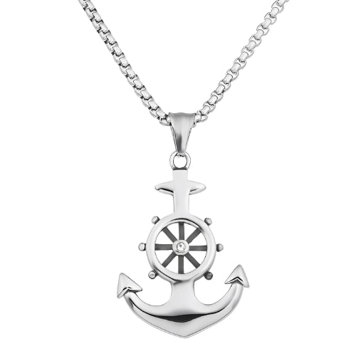 Men-Silver-Jewel -Women-Anchor-Symbol-necklace-Pendant-Customized