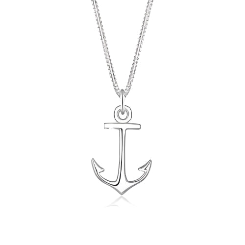 Men-Silver-Jewel -Women- Anchor-sea-water-sport-necklace