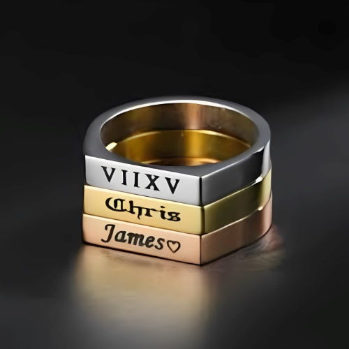 Men-Women-Gold-Rose-Silver-Customized -Name-Personalised-Name-Men-Ring