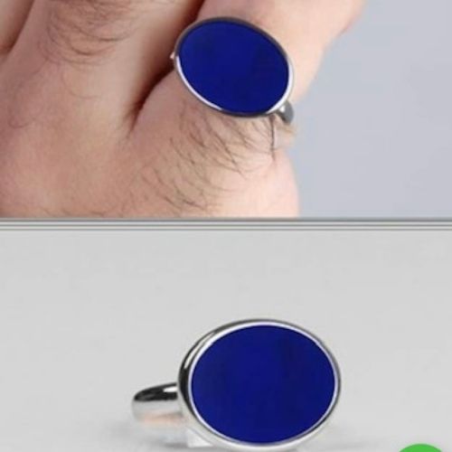 Men Special Design Silve Ring with Blue stone jewelry. Suitable for Special Ocassions