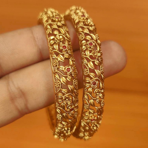 Pure Golden Bangles Beautiful Arabic Design.أساور ذهب بتصميم عربي جذاب.24K