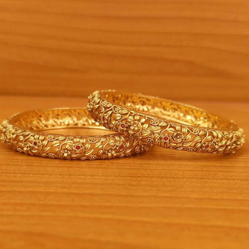 Pure Golden Bangles Beautiful Arabic Design.أساور ذهب بتصميم عربي جذاب.24K