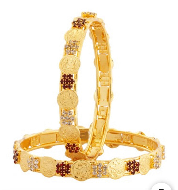 Pure Golden Bangles Beautiful Arabic Design.أساور ذهب بتصميم 21k عربي جذاب