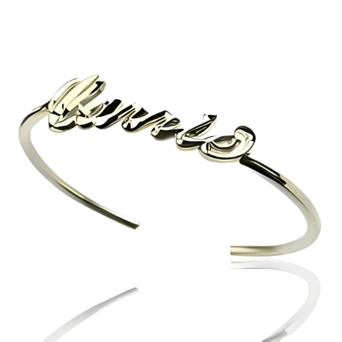 Pure Silver Name Bracelet Personalize Name Bracelet, Custom Name Bracelet