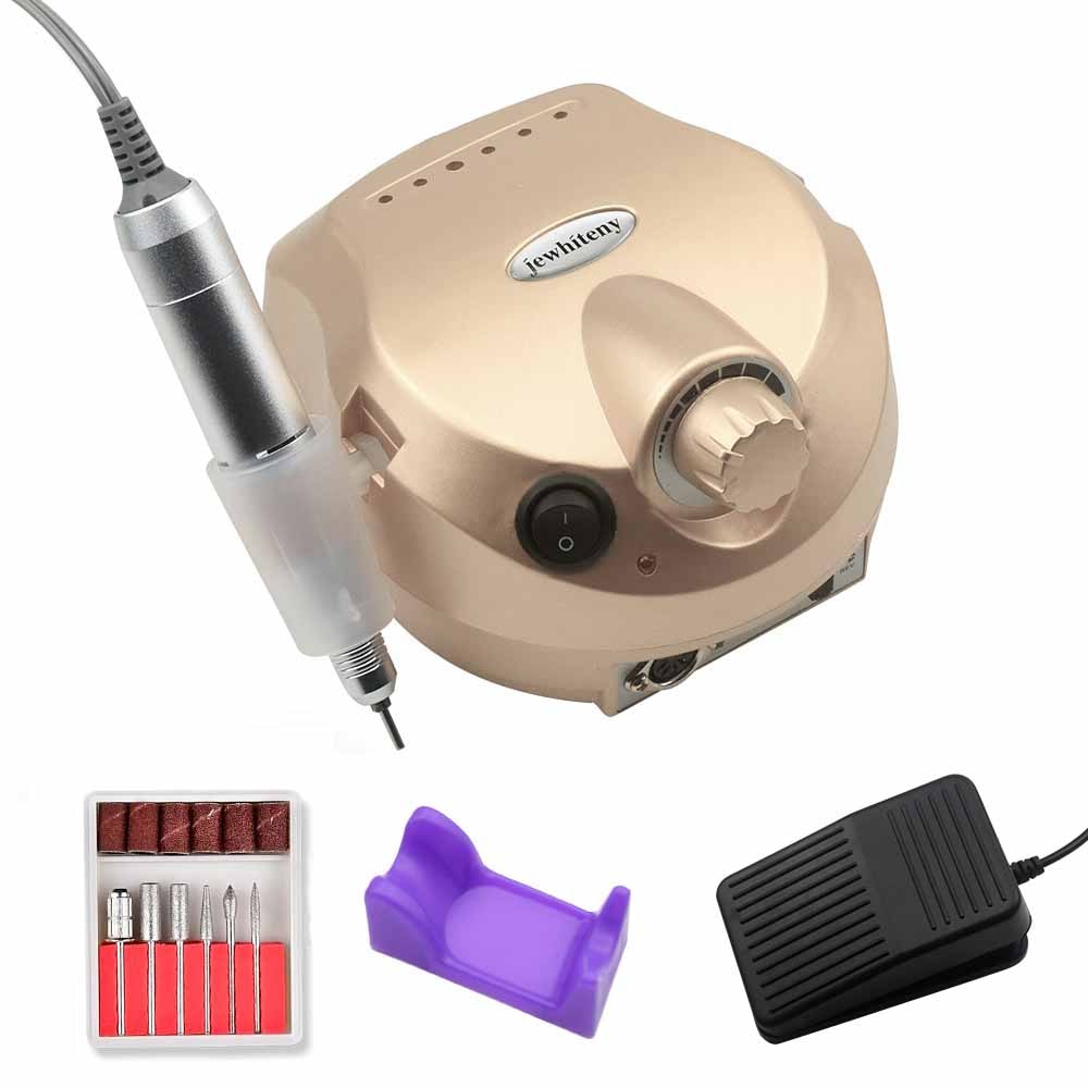 Nail Drill 35000RPM Machine Electric Manicure Drill Machine& Accessory Nail Machine Kit with Milling Cutter Electric Nail Tool