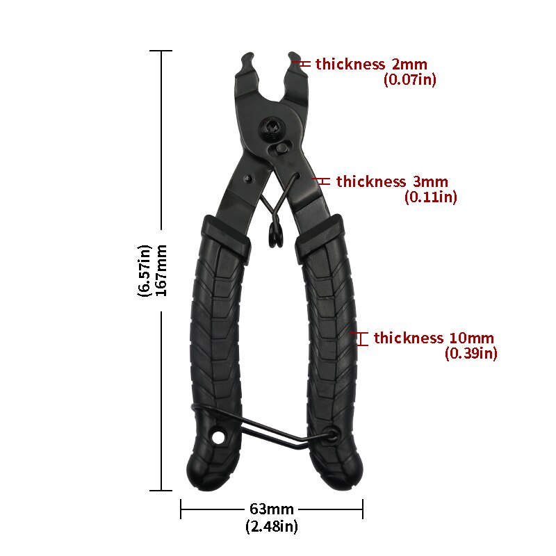 Chain Magic Buckle Bicycle Chain Clamp Quick Coupler Button Mount Rivet Lock Overhaul Removal Install Plier Bike Repair Tool