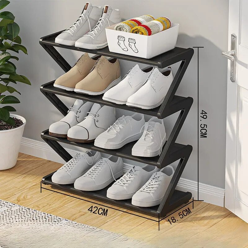 Futurism B  Wholesale Doorway Shoe Rack for Dormitories-Space Saving and Organizer Plastic Shoe Stand
