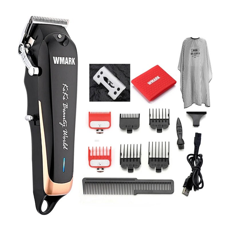 WMARK NG-103Plus NG-103B Professional Cordless Hair Clippers Hair Cutter Hair Cutting Machine Hair Trimmer 6500 rpm