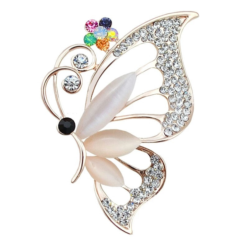 New 2021 Factory Direct Korean-Style Elegant Crystal All-match Brooch Gift Fashion Alloy Accessory Women&#39;s Corsage