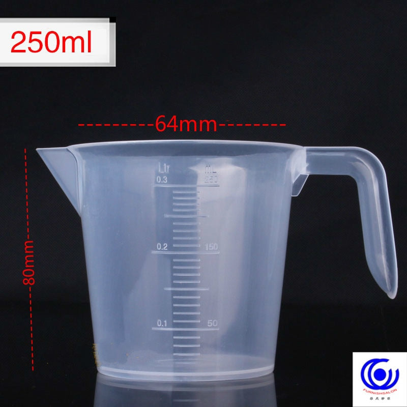 new 100/250/500/1000/2000/3500/5000ml thickened plastic measuring transparent scale cup food grade beaker kitchen milk tea